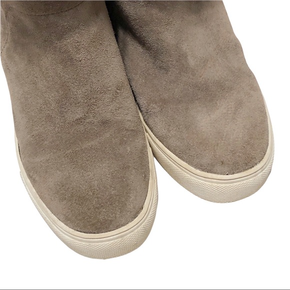 Steve Madden Cacia Leather Hidden Wedge Boots - Picture 7 of 16